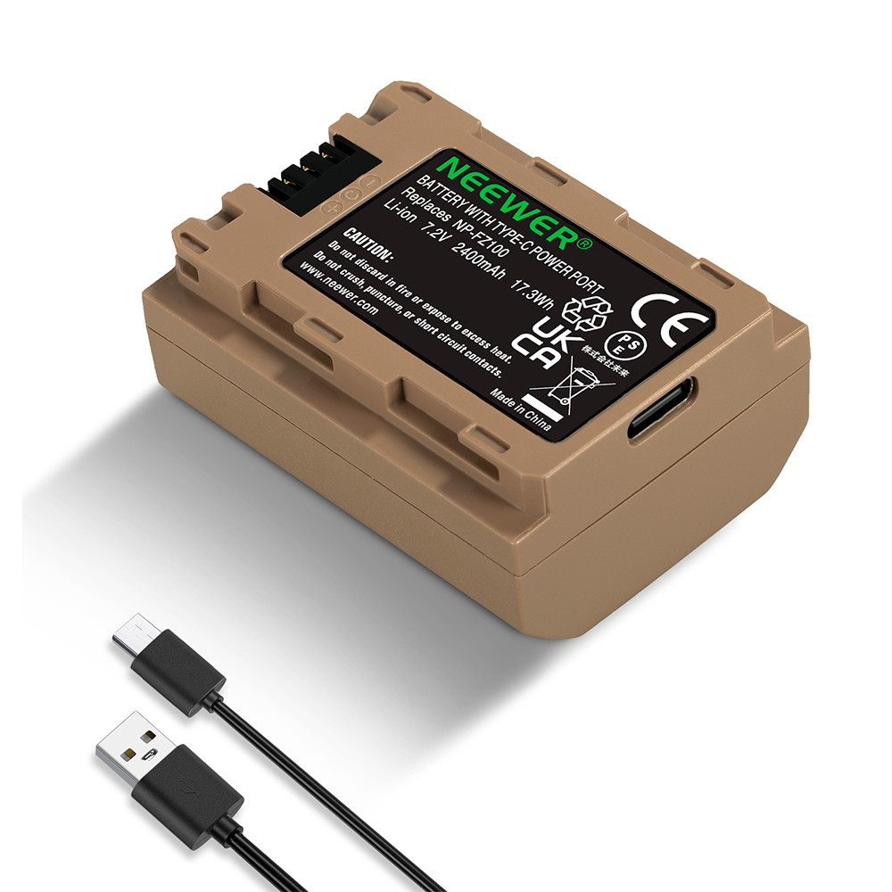 Neewer Bateria NP-FZ100 USB-C para Sony Alpha Mirrorless em Oferta na Shopee