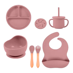 Life Kit Alimentação Bebê Silicone Prato, Tigela, Caneca