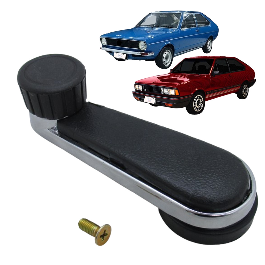 Manivela Metal do Vidro Completa Passat 74-88 Cromada