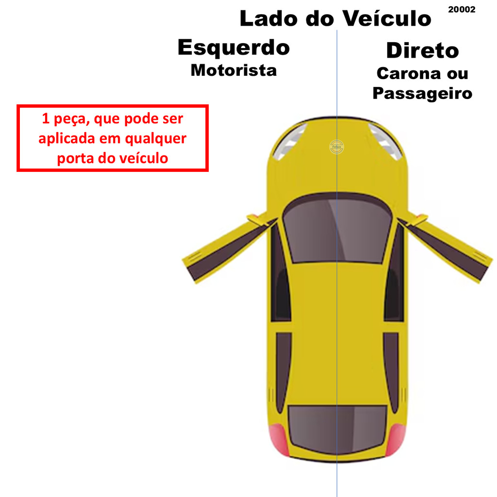 Manivela do vidro Ford Escort Hobby 1993-1996 Preta — imagem 2 de 2