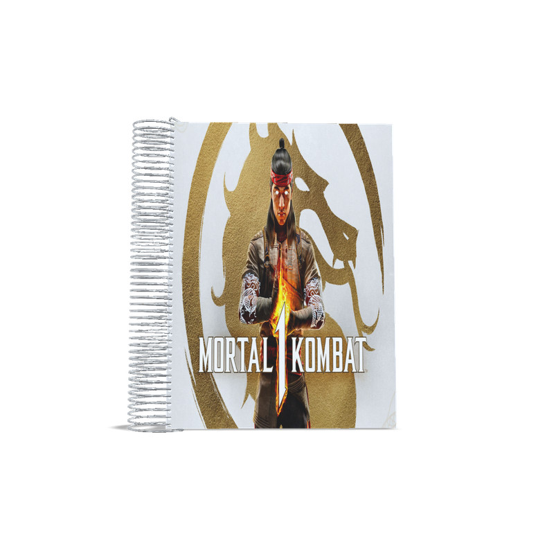 Caderno universitário Personalizado 10 matérias  Mortal Kombat Luta AB