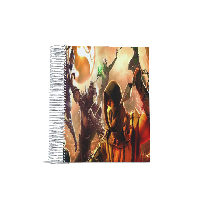 Caderno 10 matérias  Mortal Kombat Luta universitário 200 Folhas AB