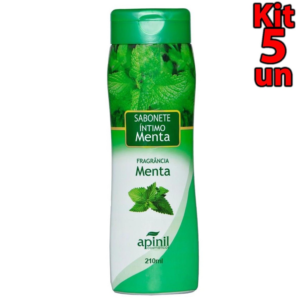 Sabonete Íntimo Feminino Menta 200ml Apinil Higiene e Frescor Diário