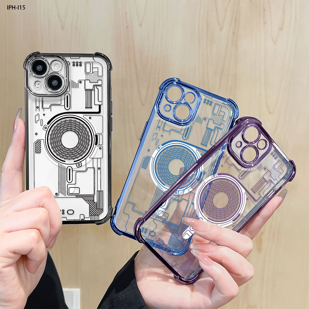 Capinha Para iPhone 17 17E 16 16E 15 14 13 12 11 XR 7 8 SE Pro Max Plus Anti Impacto Transparente Capa FS 0697