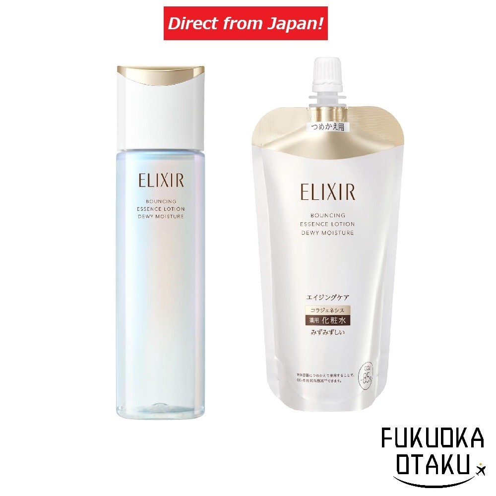ELIXIR SUPERIEUR Loção Antienvelhecimento Lift Moist ba Tipo Refrescante 170mL / Refil 150mL【Direto do Japão】
