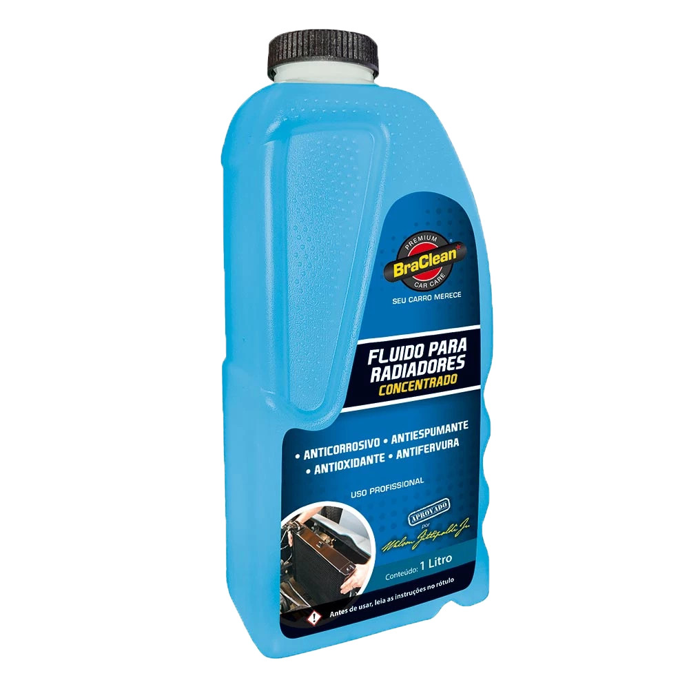 Melhor Coolant Concentrado 1L Azul Sem MEG Mistura com Água Desmineralizada Pura BraClean