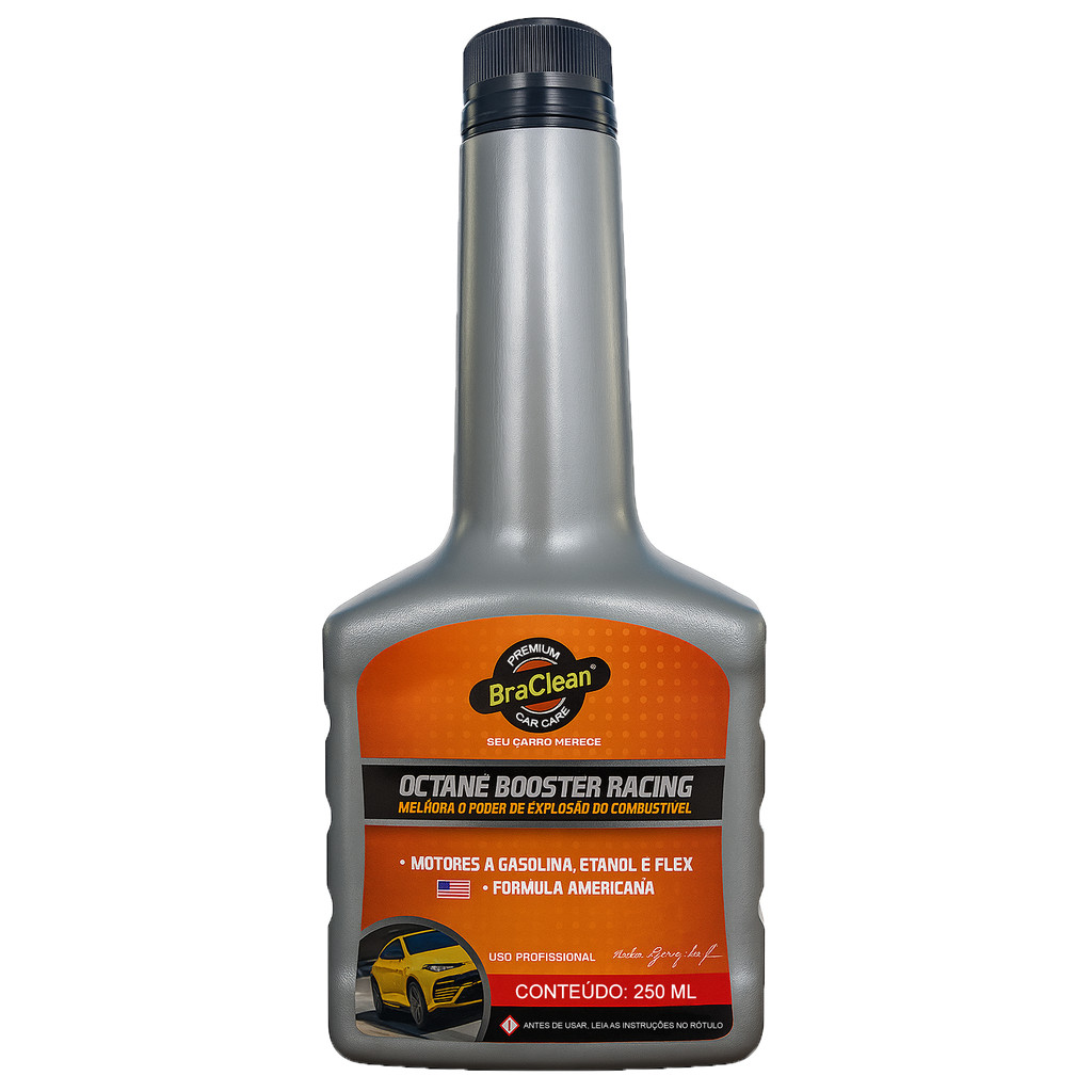 Melhor Octane Booster 250ml aditivo para combustível auxilia na otimização da queima BraClean em Oferta na Shopee