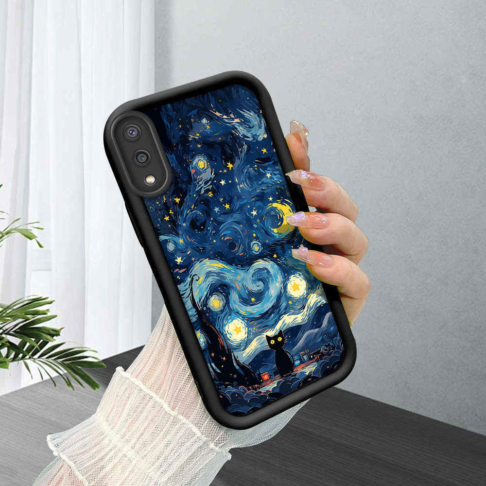 Capinha Para Samsung Galaxy A02 Case De Preta Macio Silicone Celular Capa TY 5466