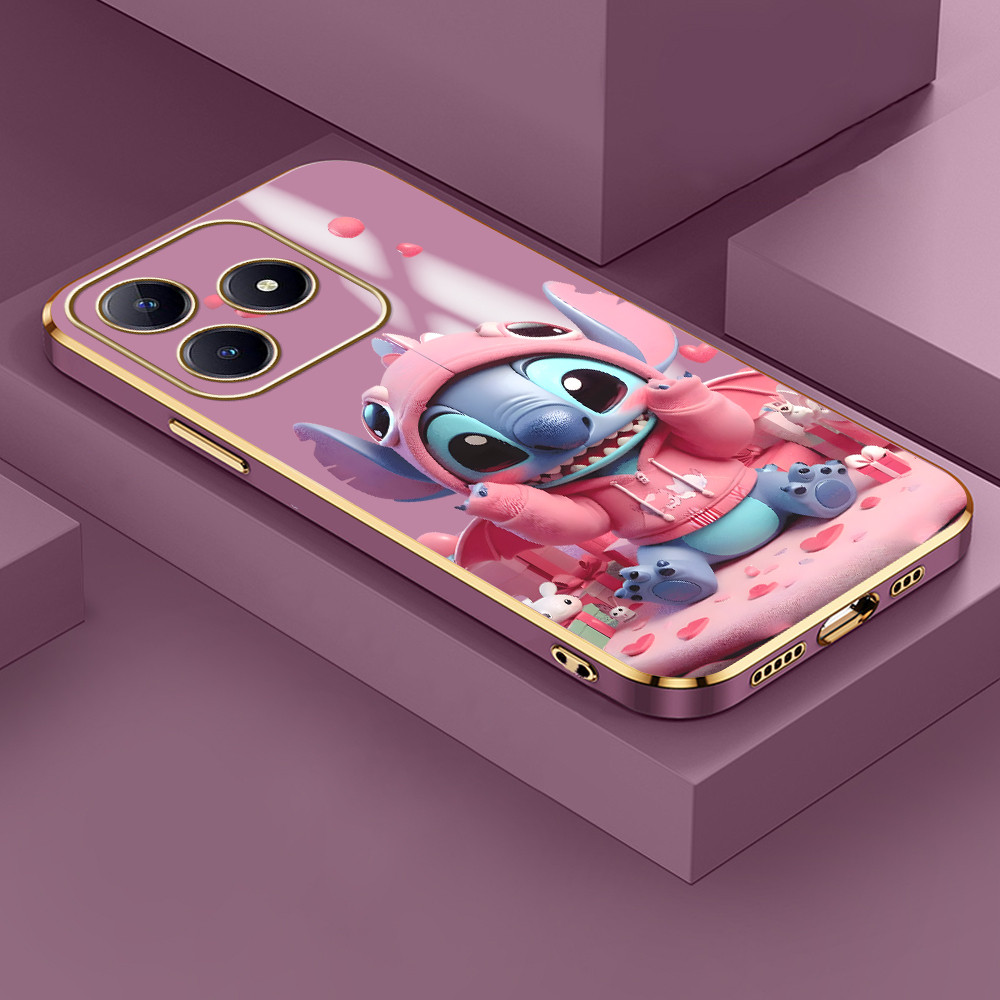 Capinha Capa Para Realme C61 C63 Feminina Fofa Kawaii Silicone De Celular Case DD1680 em Oferta na Shopee