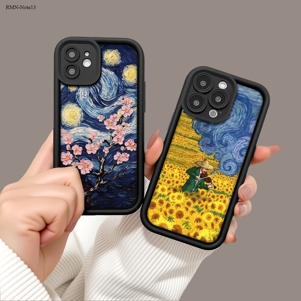 Capinha de Silicone Preta Para Xiaomi Redmi Note 15 14 13 12 12S Pro Plus 4G 5G Capa de Celular TY5594