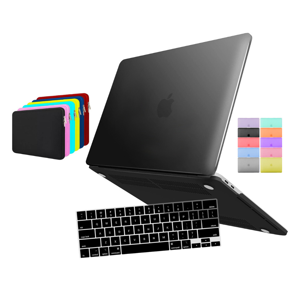 Capa Case Premium Para Macbook PRO 15 A1707 A1990 de 2016 a 2019 Touchbar + Película de Teclado + Bag