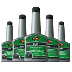 Kit 5 Aditivo Flex 250ml manutenção preventiva do sistema de alimentação BraClean