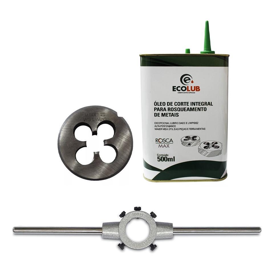 Cossinete M14x1,25 2pol+ Porta Cos. 2pol + Óleo Ecolub 500ml