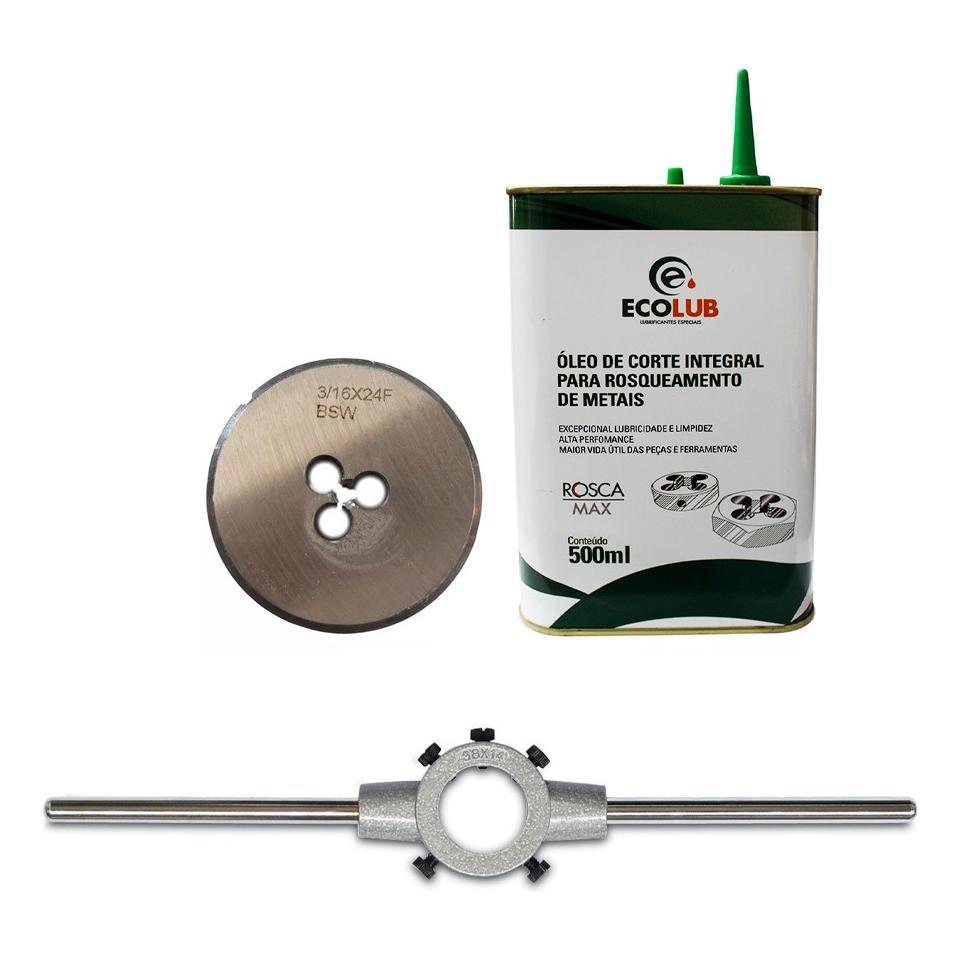 Cossinete 3/16 Bsw 2pol+ Porta Cos. 2pol + Óleo Ecolub 500ml