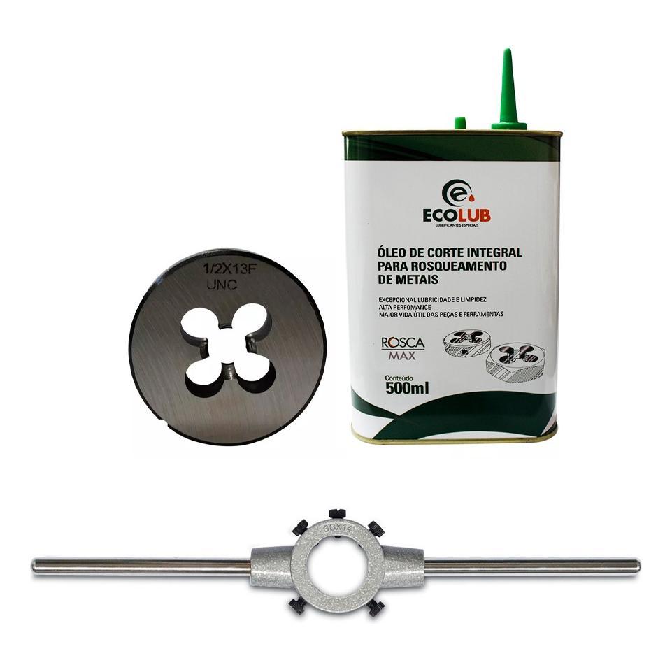 Cossinete 1/2 Unc 2pol+ Porta Cos. 2pol + Óleo Ecolub 500ml