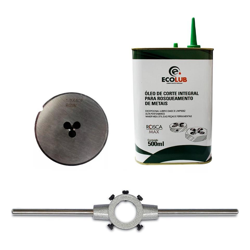 Cossinete 1/8 Bsw 2pol+ Porta Cos. 2pol + Óleo Ecolub 500ml