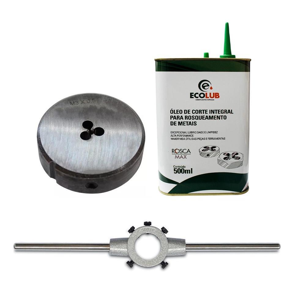 Cossinete M3x0,5 2pol + Porta Cos. 2pol + Óleo Ecolub 500ml