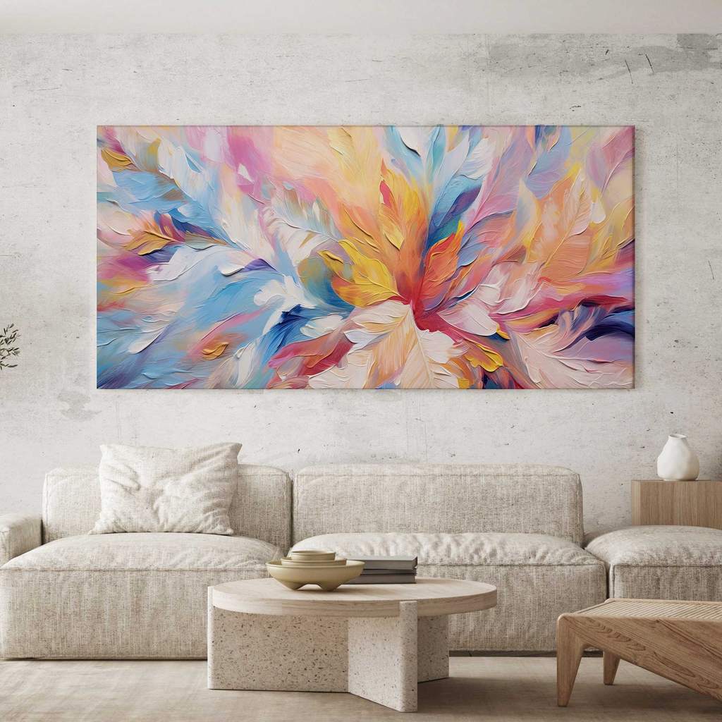 Quadro Decorativo Abstrato Floral - Comprar com Melhor Preço em Decoração