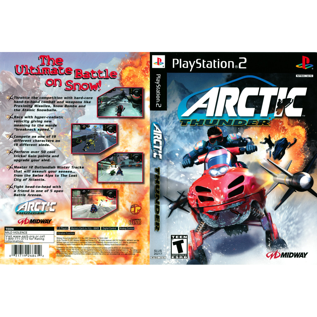 Jogo Arctic Thunder Ps2