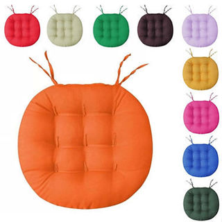 Almofada Futton Futon Redonda 9 furos Assento De Cadeira 40x40cm Diversas Cores - Envio Imediato em Oferta na Shopee