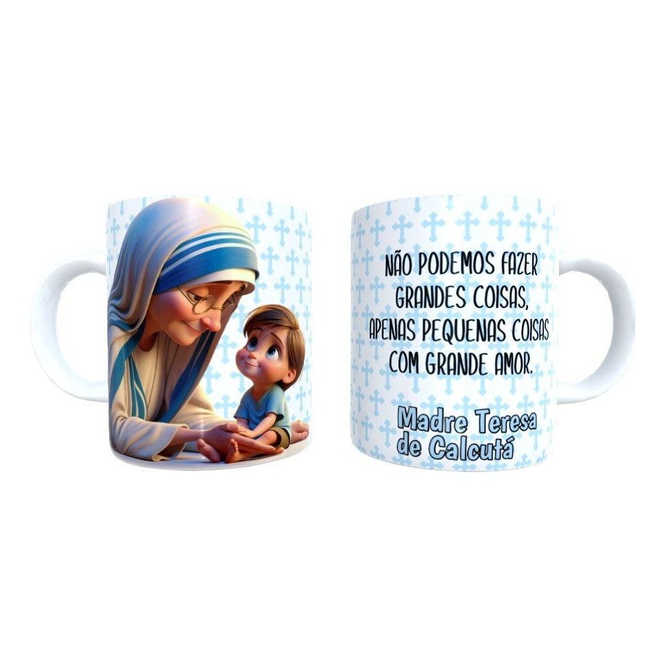 Caneca personalizada Santinhos Madre Teresa de Calcutá P03
