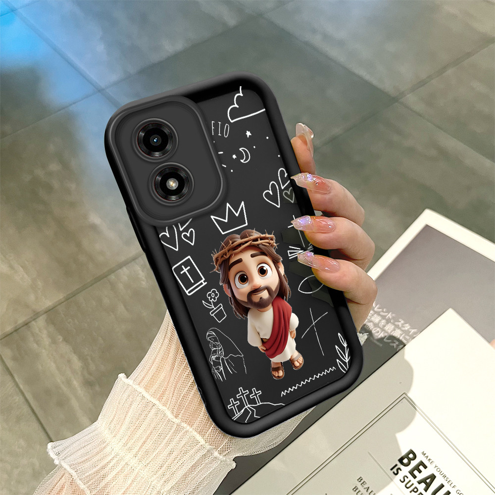 Capinha Para Motorola Moto G04 G04S E14 De Preta Macio Silicone Protetora Celula