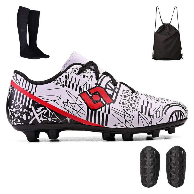 Kit Chuteira de Trava Masculina Alta Qualidade + Mochila + Meião e Caneleira em Oferta na Shopee