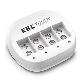 Carregador Bateria 9V EBL Li-ion 4 Slots LN-6414 Rápido em Oferta na Shopee