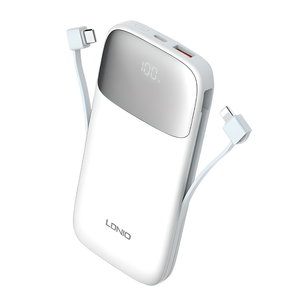 Power Bank Ldnio 20000mAh com carregamento rápido PD QC3.0