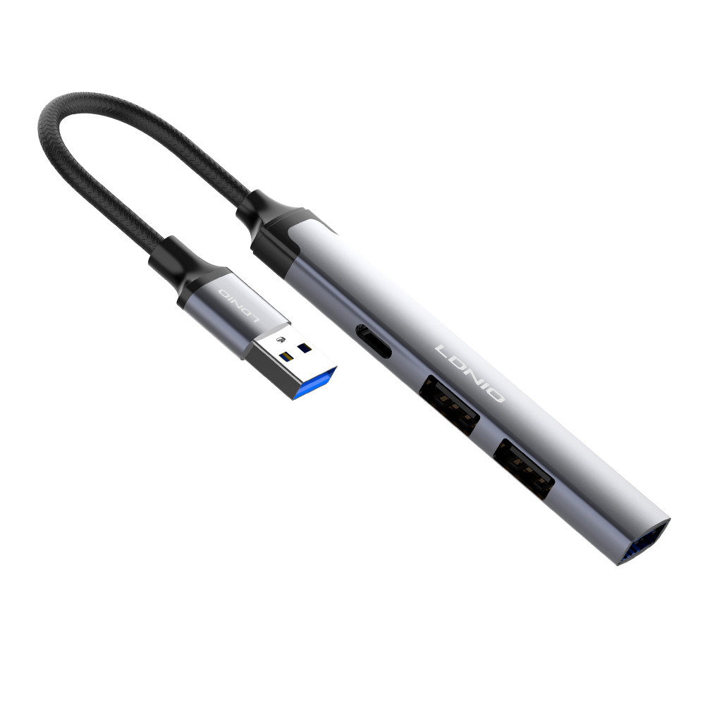 Hub Adaptador LDNIO 4 em 1 Usb A pra USB 3.0 e 2 USB 2.0 em Oferta na Shopee