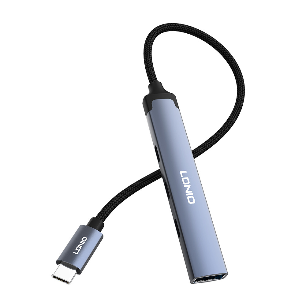 Ldnio Ds-74c Hub Usb-C Multiportas 3 Tipo-C + 1 Usb 3.0 em Oferta na Shopee