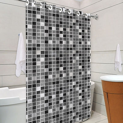 Cortina De Box Estampado – Antimofo E Fácil De Instalar