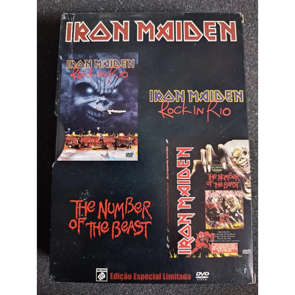 Dvd - Iron Maiden - Rock In Rio / The Number. * Nac Ltd Edit