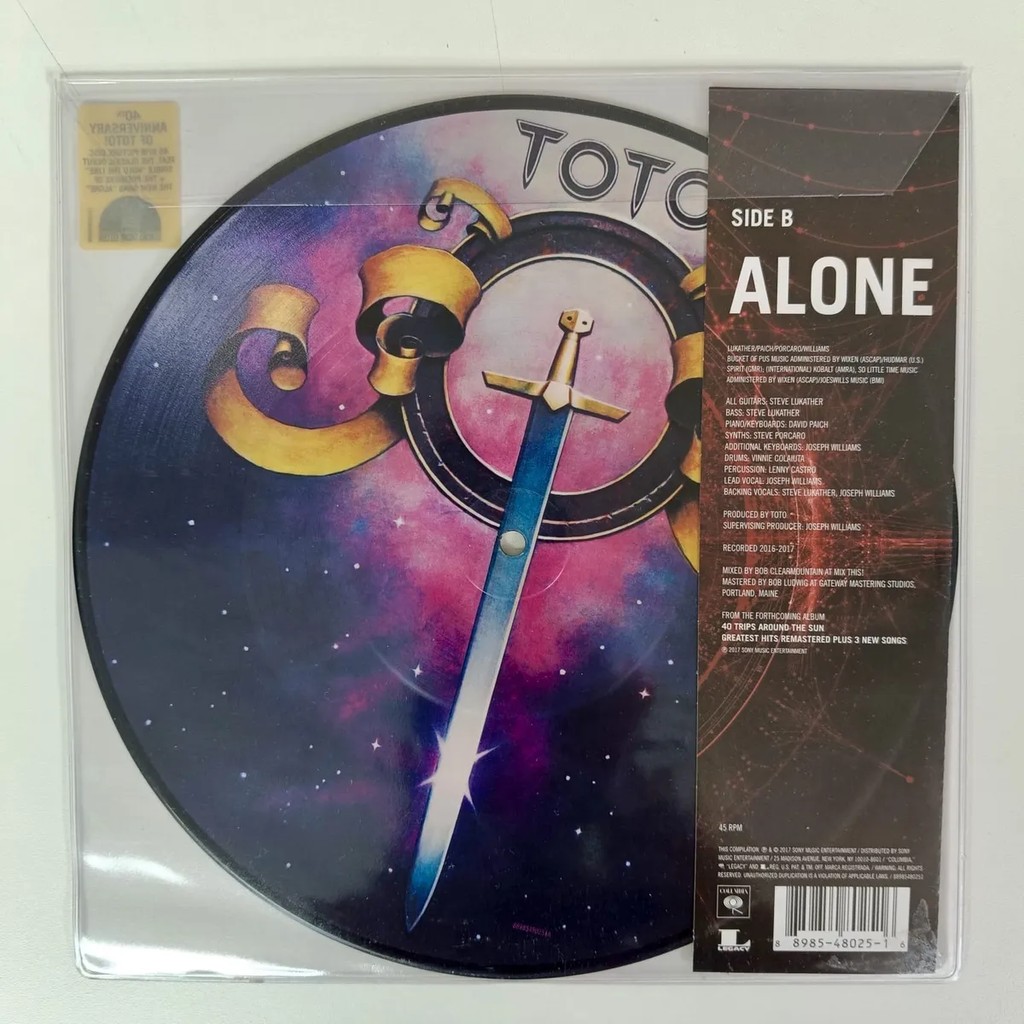 Lp Toto- Ep 2 Faixas Picture Disc *foreigner Jorney Boston