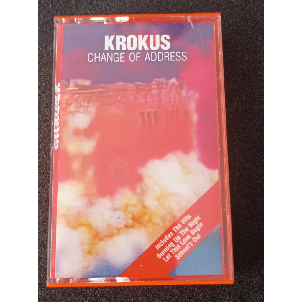 K7 Cassete - Krokus - Change Of Address * Us - Hard - 1986