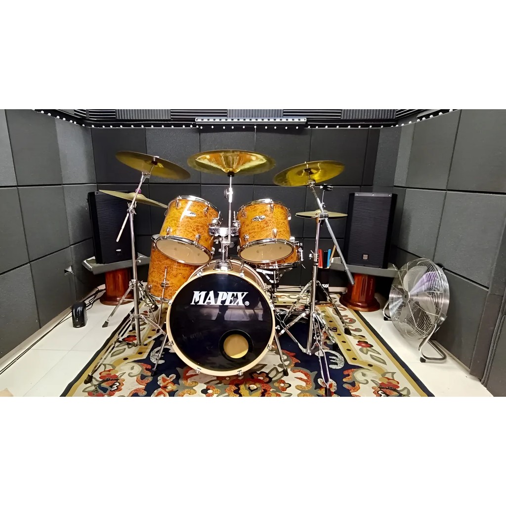 Bateria Mapex Storm Camphor Wood Grain + Ferragens E Pratos