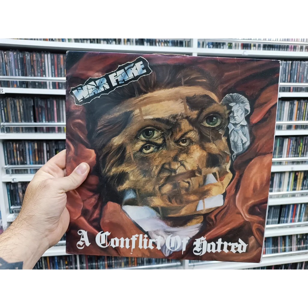 Lp Warfare - A Conflict Of Hatred * Eu - Thrash - Usado 1988