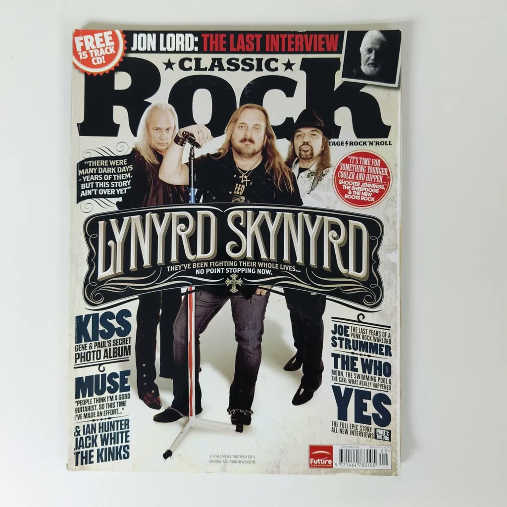 Revista Classic Rock Lynyrd Skynyrd The Who Kiss Yes Lord