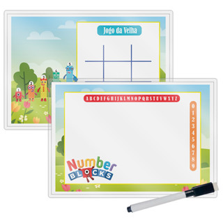 Kit 10 Lousa Mágica Catalogada + Caneta E Apagador Lembrancinha Festa Infantil Number Blocks em Oferta na Shopee