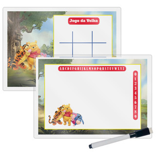 Kit 10 Lousa Mágica Catalogada + Caneta E Apagador Lembrancinha Festa Infantil Ursinho Pooh em Oferta na Shopee