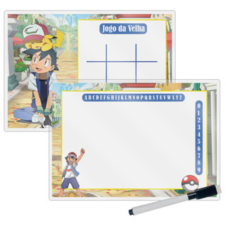 Kit 10 Lousa Mágica Catalogada + Caneta E Apagador Lembrancinha Festa Infantil Pokemon em Oferta na Shopee