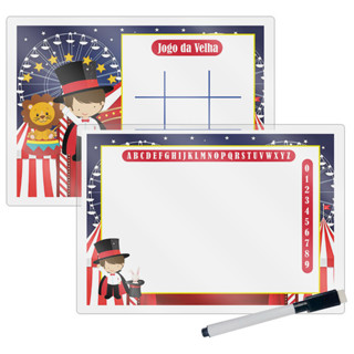 Kit 10 Lousa Mágica Catalogada + Caneta E Apagador Lembrancinha Festa Infantil Circo em Oferta na Shopee