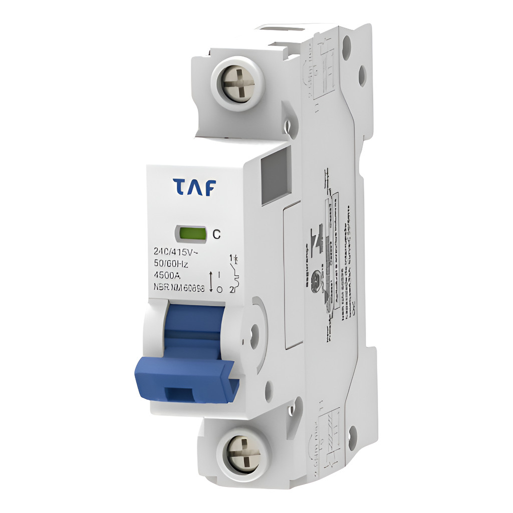 Disjuntor TAF 16A 1P 4.5kA para Circuitos de Tomadas e Ar Condicionado até 12000 BTUs