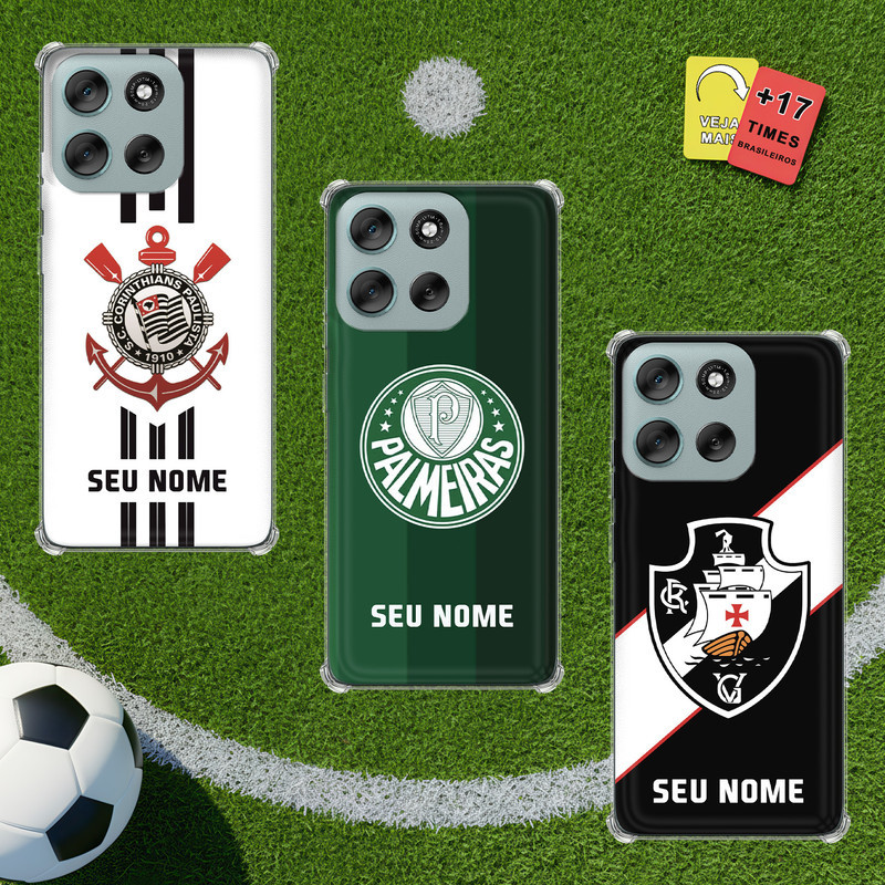 Capa Capinha para Motorola Moto G56 - Futebol Brasil