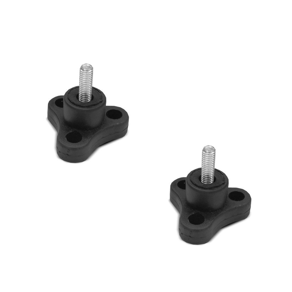 Kit com 2 Manípulo Macho M6 Preto para Extensor de Caçamba Gtnox