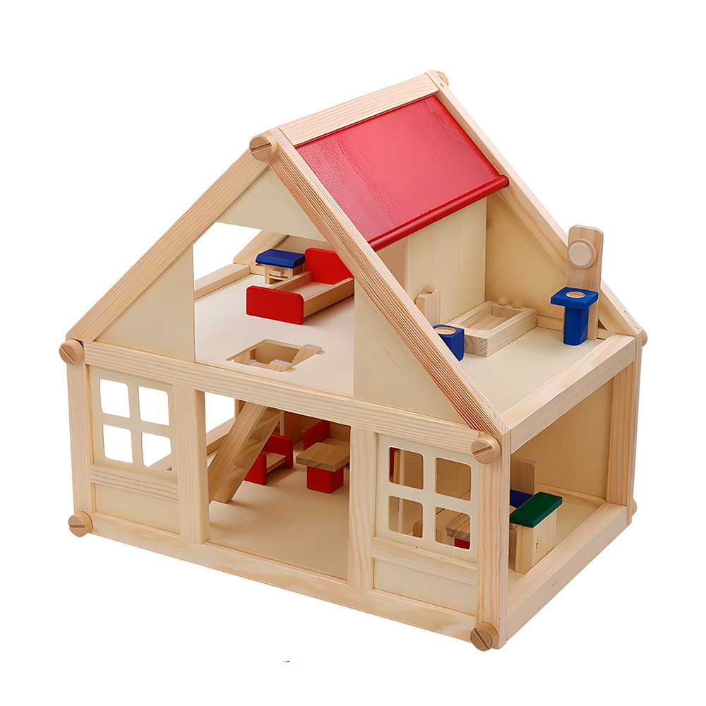 Casa Boneca Madeira Life TLHT105 Móveis Modernos Diy Kit em Oferta na Shopee