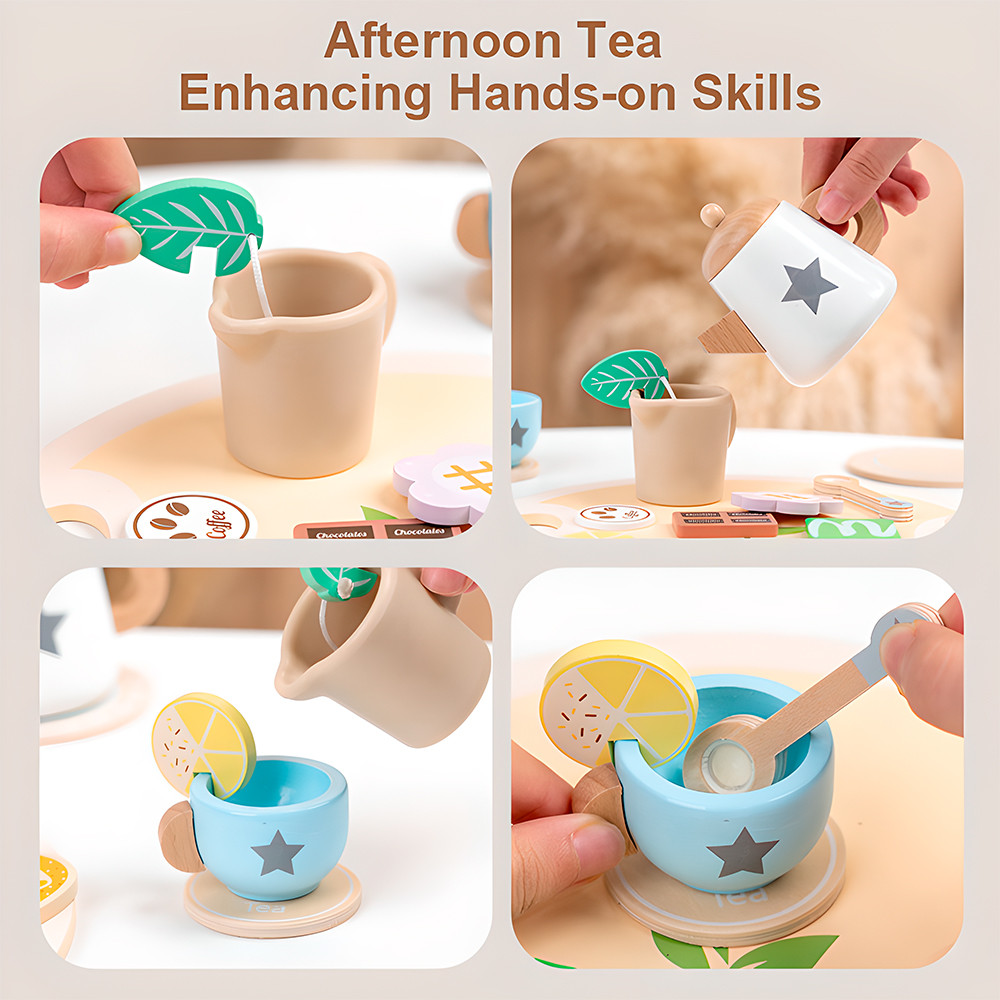 Detalhes do Conjunto Chá Life Brinquedo Infantil Cozinha Educativo