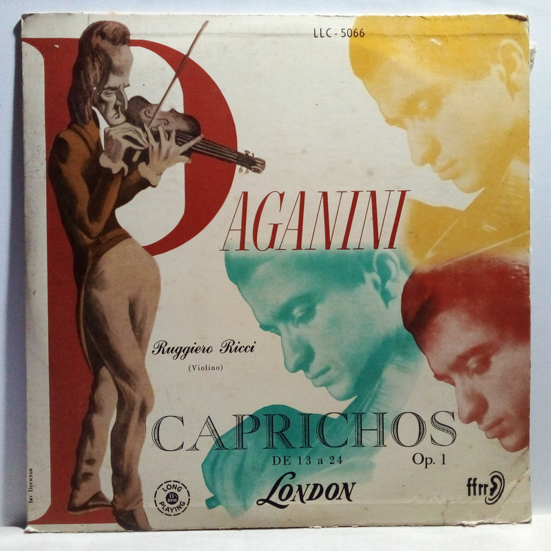 Lp Ruggiero Ricci, Paganini - Caprichos - De 13 A 24