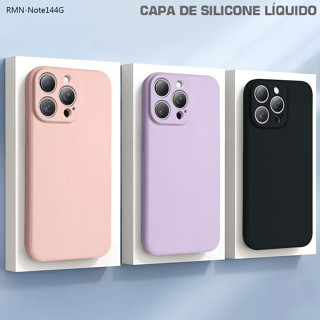 Capa Para Xiaomi Redmi Note 14 13 12 11 8 10 11S 10S Pro 4G 5G Capinha De Líquido Silicone Proteção Macio Case 0000 ZBYT em Oferta na Shopee