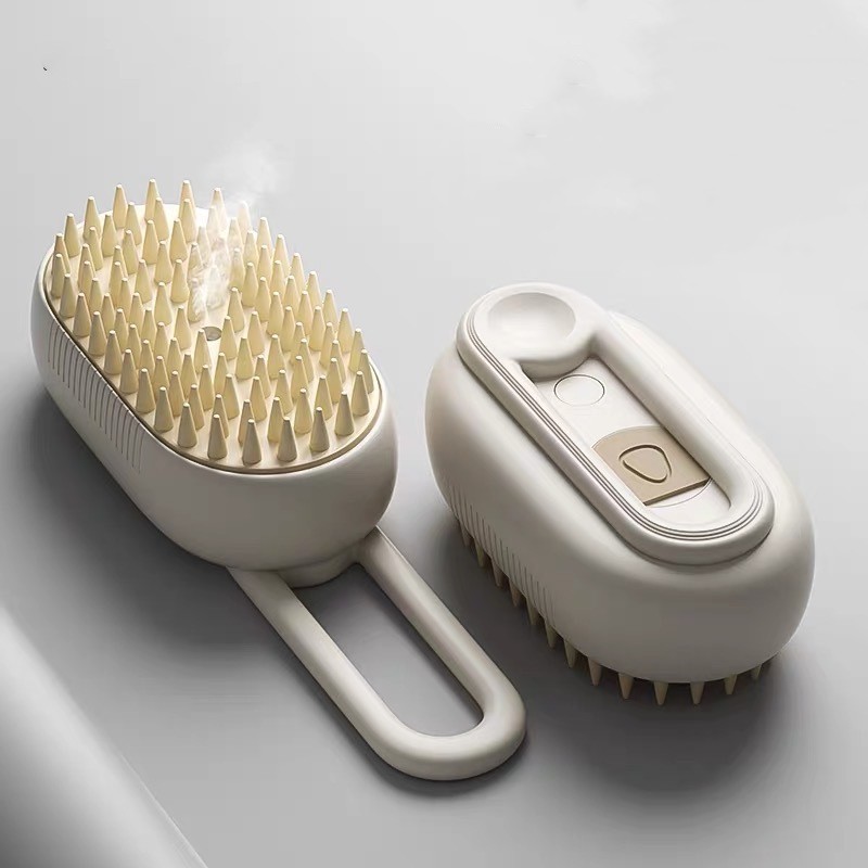 Escova A Vapor Para Gatos Cães 3 Em 1 Escovas Elétricas De Pêlos Pentes De Massagem